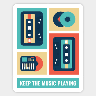 Retro Music Sticker